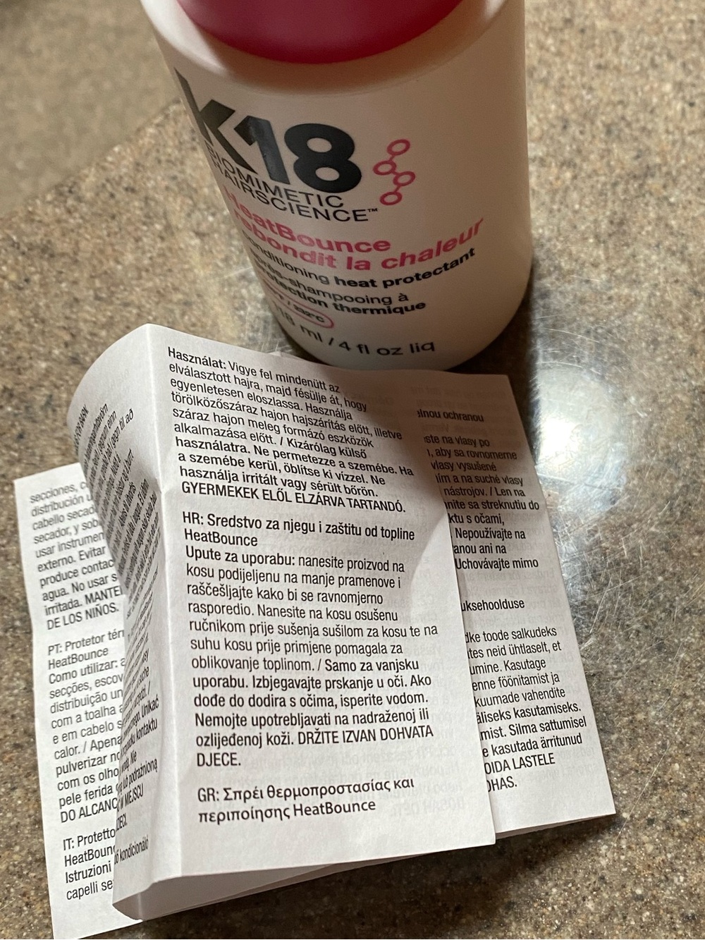 K18 heat protectant